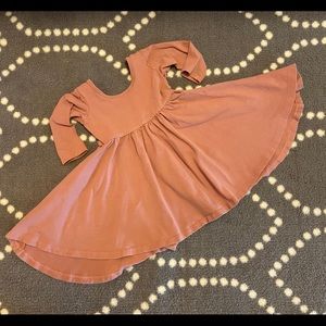 Alice + Ames mauve pink 3T twirl dress